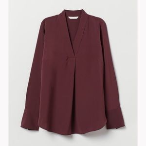 H&M V-neck Blouse Size 2
